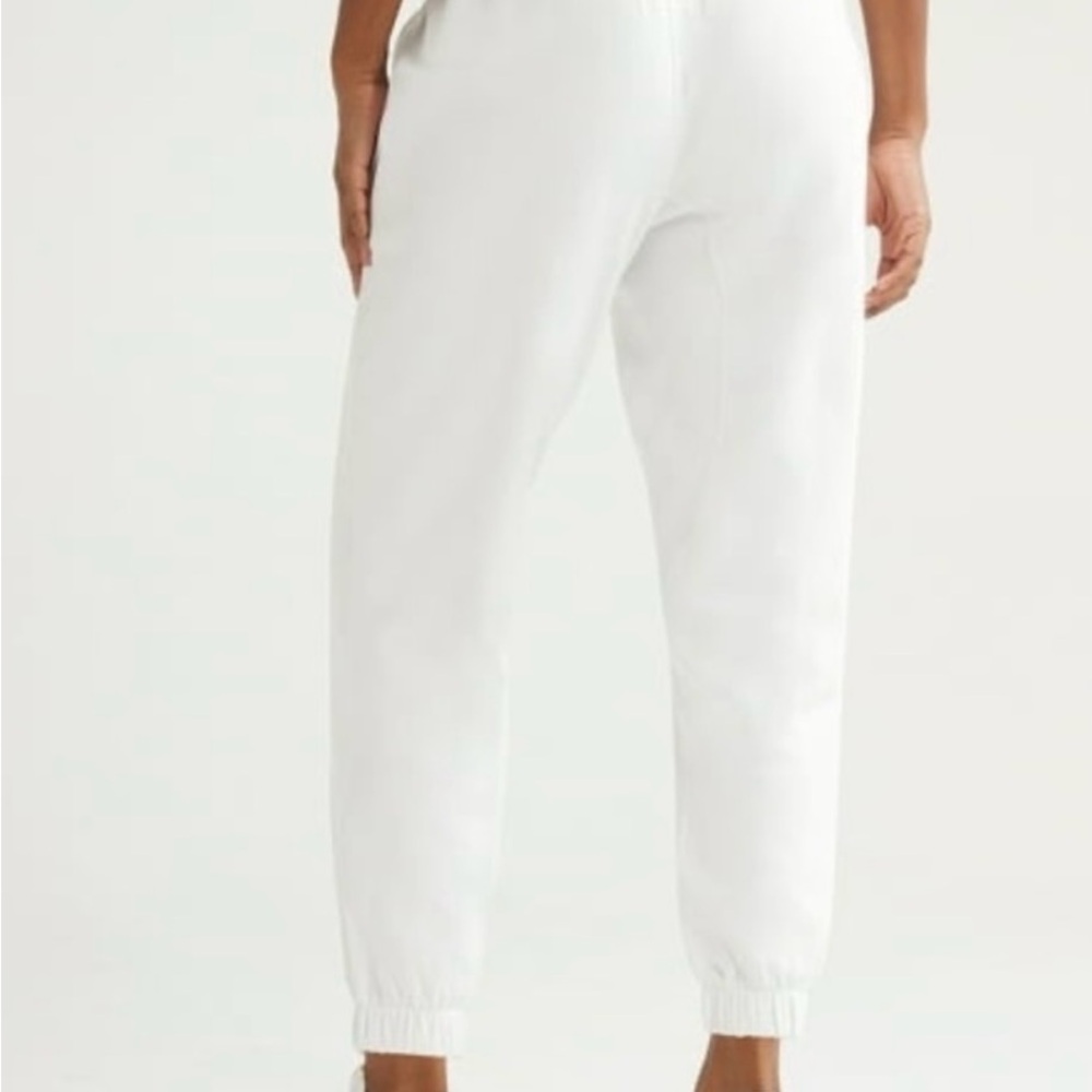 Love & Sports Women's White Joggers - Picture 3 of 4
